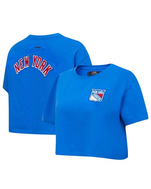 Pro Standard New York Rangers Classic Boxy Cropped T-shirt