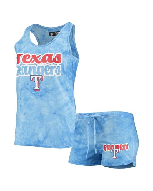 Concepts Sport Texas Rangers Billboard Racerback Tank Top and Shorts Set