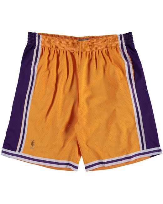 Mitchell & Ness Los Angeles Lakers Big and Tall Hardwood Classics Swingman Shorts