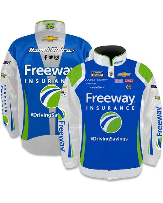 Trackhouse Racing Team Collection Daniel Suarez Freeway Insurance Nylon Uniform Full-Snap Jacket