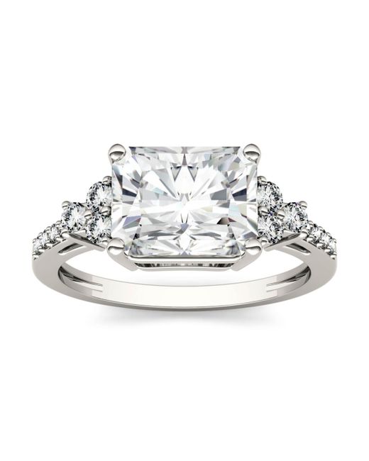 Charles & Colvard Moissanite Radiant Cut Engagement Ring 2-9/10 ct. t.w. Diamond Equivalent 14k