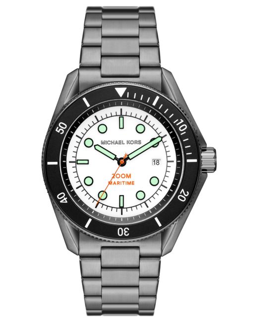 Michael Kors Maritime Three-Hand Stainless Steel Watch 42mm