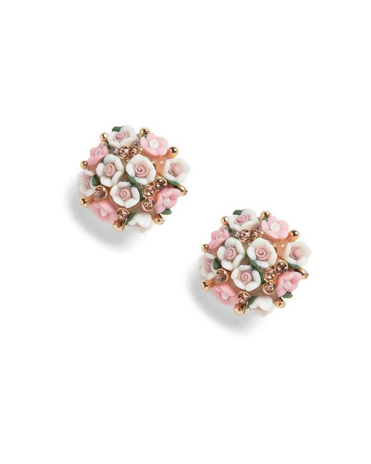 Sohi Flower Cluster Drop Earrings