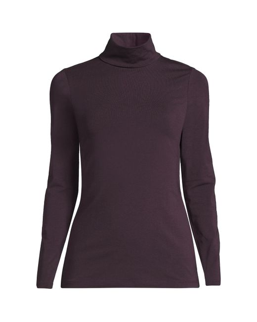 Lands' End Tall Lightweight Fitted Long Sleeve Turtleneck Tee