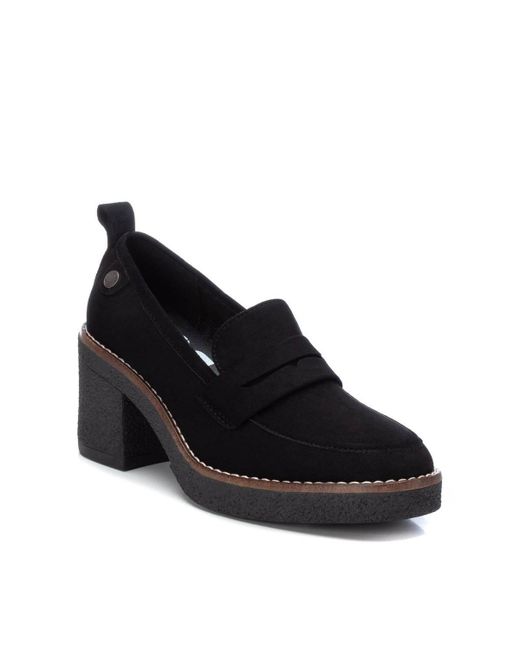 Xti Heeled Suede Moccasins By