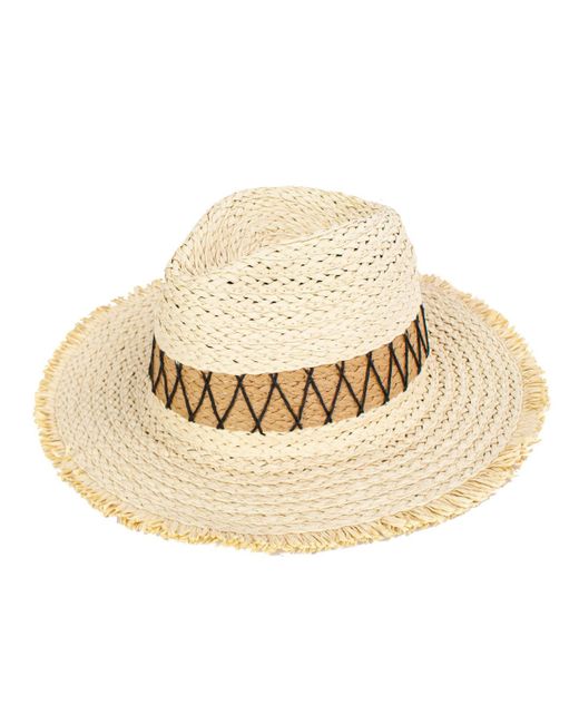 Peter Grimm Zag Two Toned Straw Hat