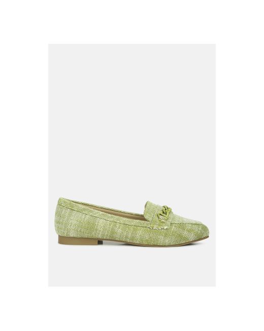London Rag Abeera Chain Embellished Loafers