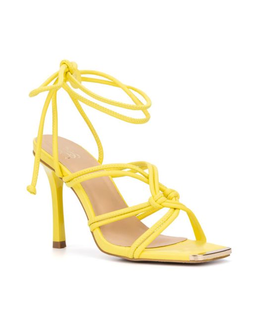 New York & Company Christa High Heel Lace Up Sandal
