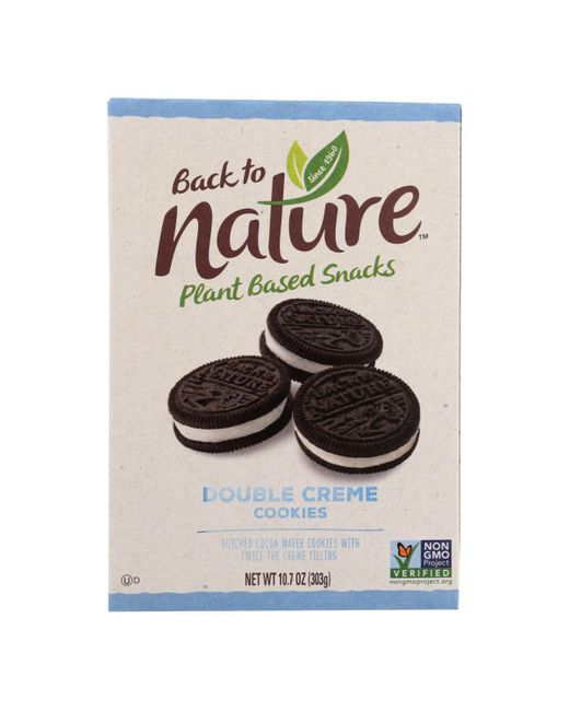 Back To Nature Cookies Double Classic Creme Case of 6 10.7 oz