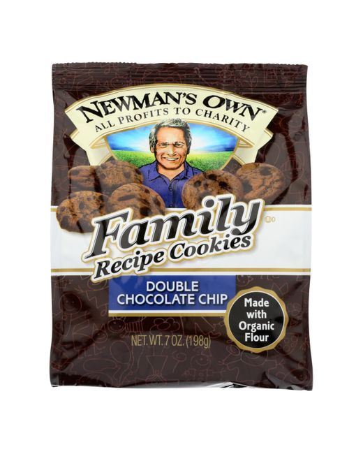 Newman's Own Organics Double Chocolate Chip Cookies Organic Case of 6 7 oz.