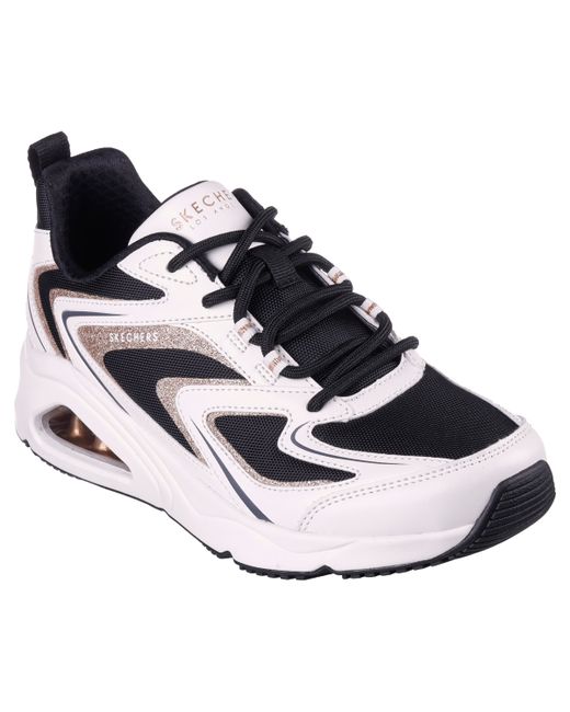Skechers Tres-Air Uno Street Shimm-Airy Casual Sneakers from Finish Line Black Gold