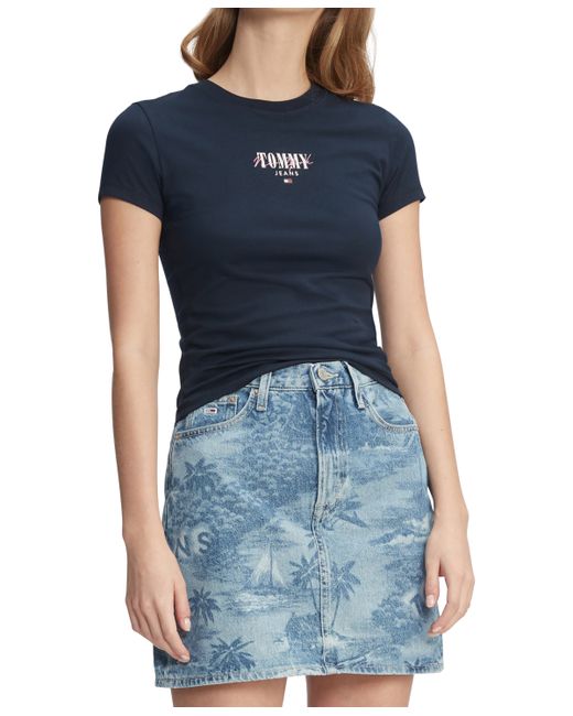 Tommy Jeans Slim-Fit Essential Logo Graphic T-Shirt