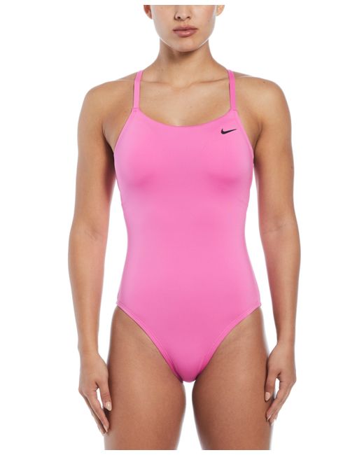 Nike Lace Up Back One-Piece Swimsuit