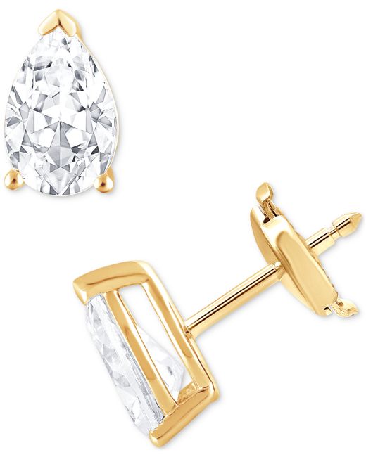 Badgley Mischka Certified Lab Grown Diamond Pear Stud Earrings 5 ct. t.w. 14k Gold