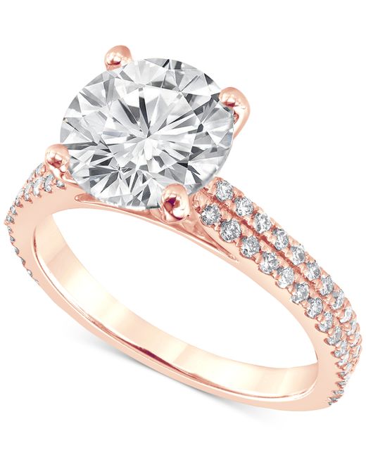 Badgley Mischka Certified Lab Grown Diamond Engagement Ring 3-3/8 ct. t.w. 14k Gold