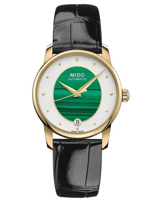 Mido Swiss Automatic Baroncelli Leather Strap Watch 33mm
