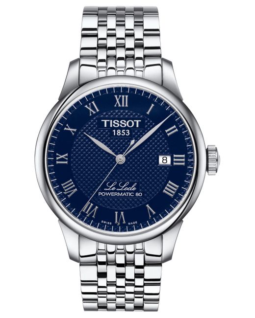 Tissot Le Locle Powermatic 80 Automatic Stainless Steel Bracelet Watch 39.3mm