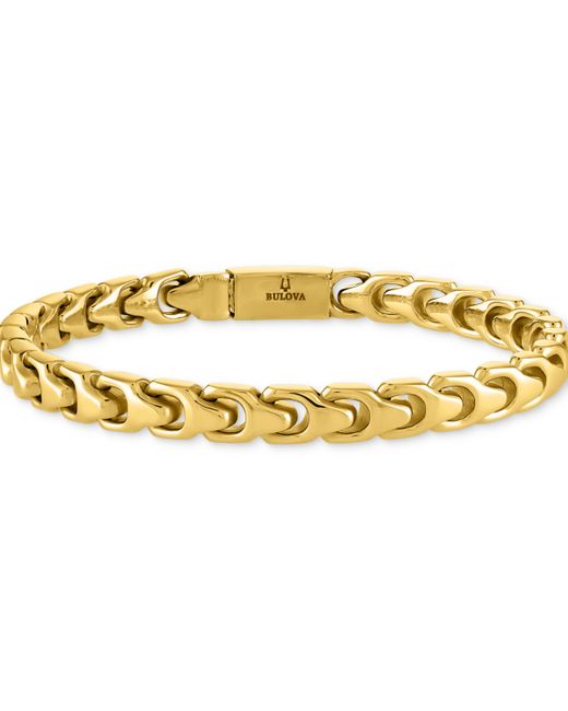 Bulova Link Bracelet Gold-Plated Stainless Steel