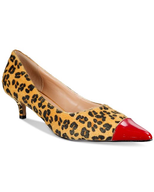 Things Ii Come Jacey Luxurious Pointed-Toe Kitten Heel Pumps
