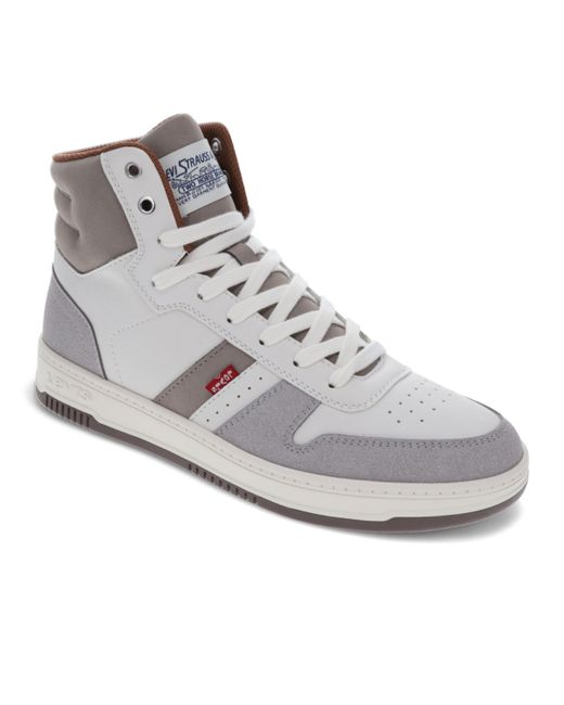 Levi's Drive High-top Lace Up Sneakers Cappuccino Mocha