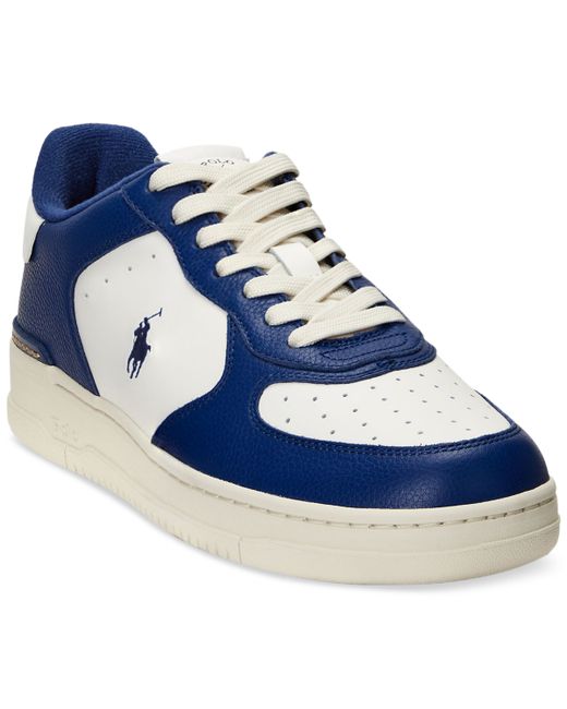 Polo Ralph Lauren Masters Court Leather Sneaker blue/red