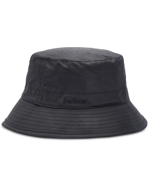 Barbour Logo Embroidered Waxed Bucket Hat