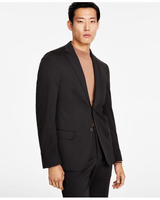 Calvin Klein Slim-Fit Stretch Solid Knit Suit Jacket