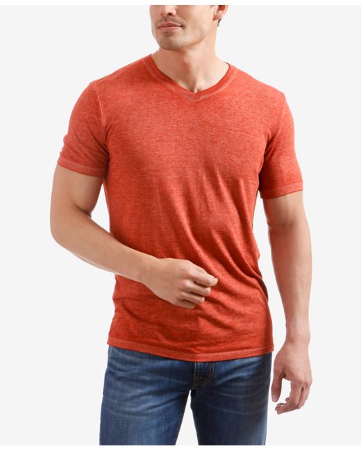Lucky Brand Burnout V-Neck Short Sleeve T-Shirt