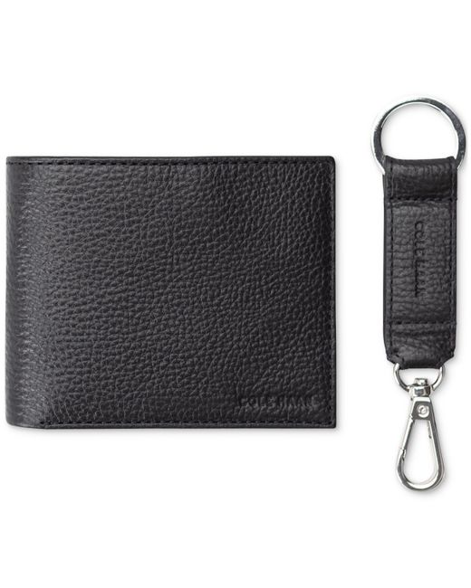 Cole Haan Leather Billfold Wallet With Key Fob