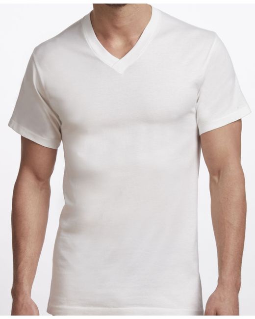 Stanfield's Premium Cotton 2 Pack V-Neck Undershirt