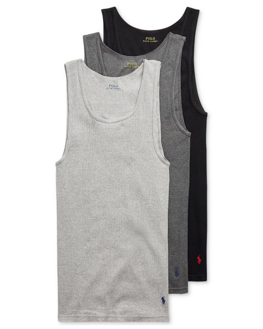 Polo Ralph Lauren Classic-Fit Tank Top 3-Pack Madison