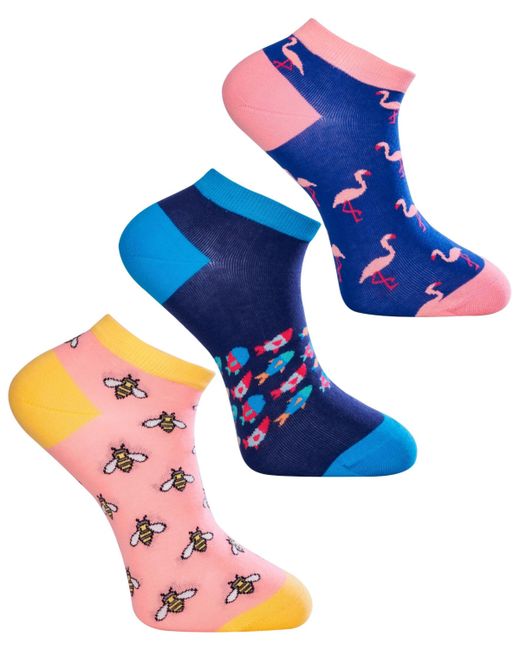 Love Sock Company Novelty Ankle Socks Pack of 3