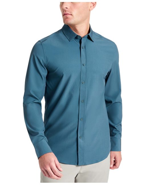 Kenneth Cole Solid Slim Fit Performance Shirt