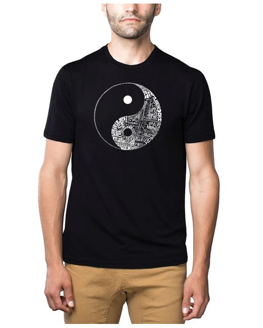 La Pop Art Premium Blend Word Art T-Shirt Yin Yang