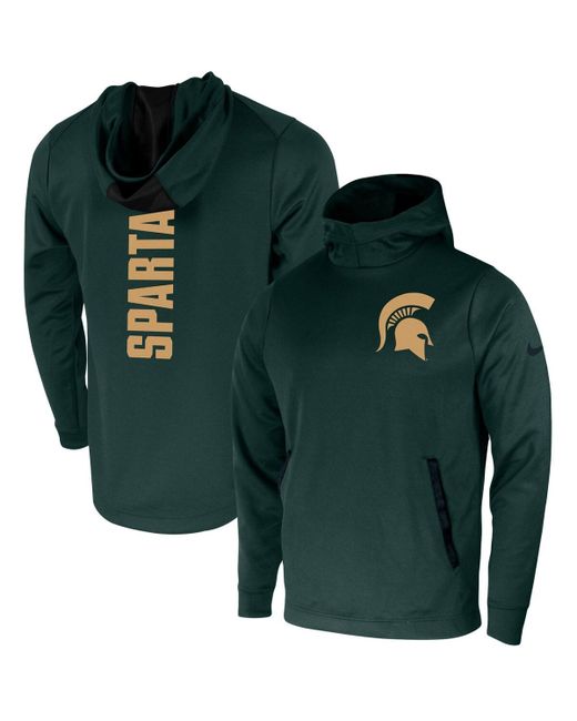 Nike Michigan State Spartans 2-Hit Performance Pullover Hoodie