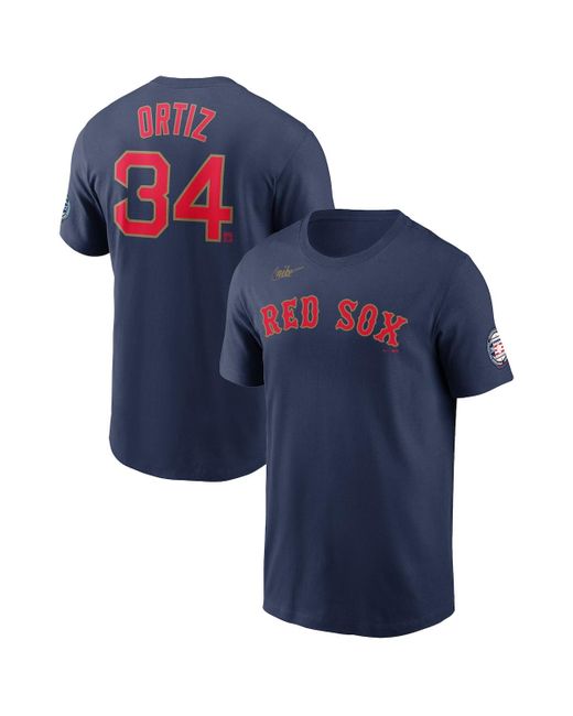 Nike David Ortiz Boston Red Sox Name and Number T-shirt