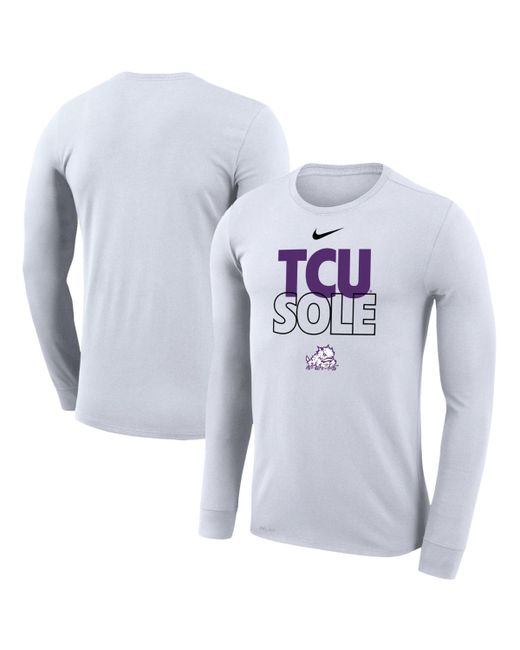 Nike Tcu Horned Frogs On Court Bench Long Sleeve T-shirt