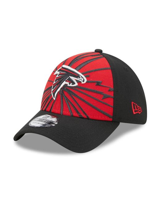 New Era Black Atlanta Falcons Shattered 39THIRTY Flex Hat