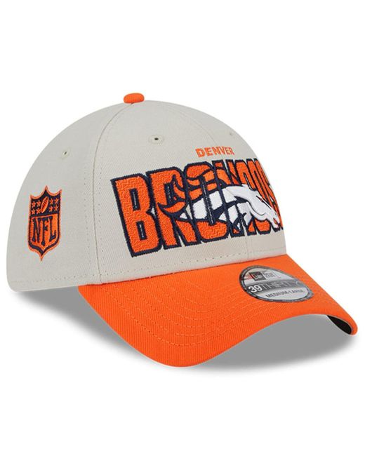 New Era Orange Denver Broncos 2023 Nfl Draft 39THIRTY Flex Hat