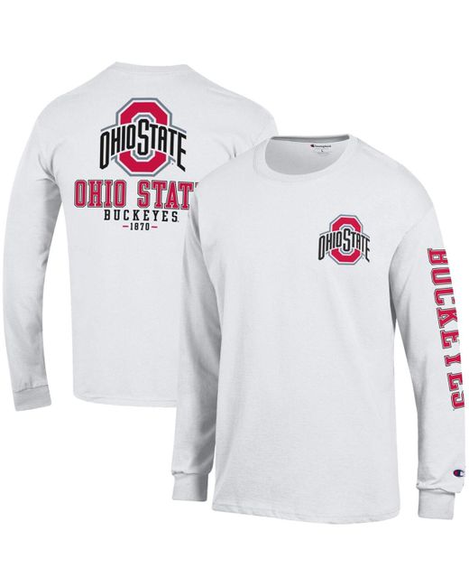 Champion Ohio State Buckeyes Team Stack 3-Hit Long Sleeve T-shirt
