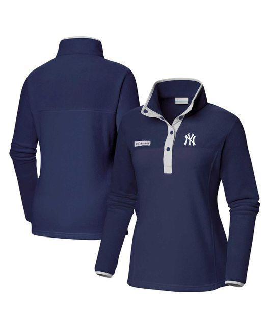 Columbia New York Yankees Benton Springs Half-Snap Sweatshirt