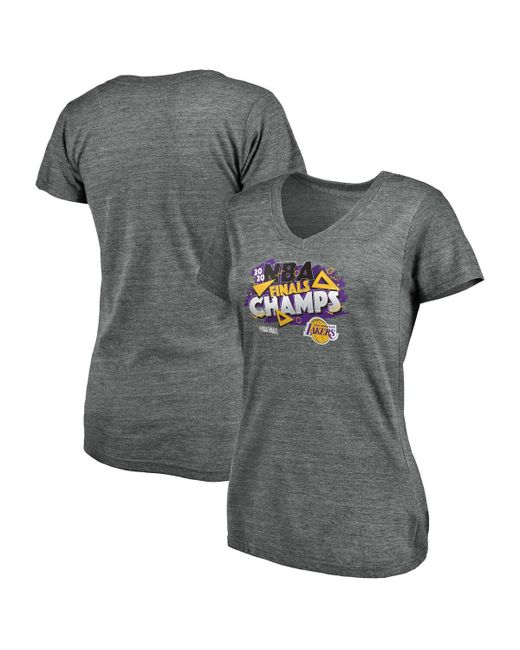 Fanatics Los Angeles Lakers 2020 Nba Finals Championship Saved By The Buzzer V-Neck T-Shirt