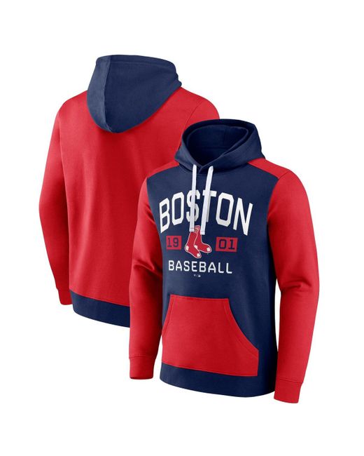 Fanatics Red Boston Sox Chip Pullover Hoodie