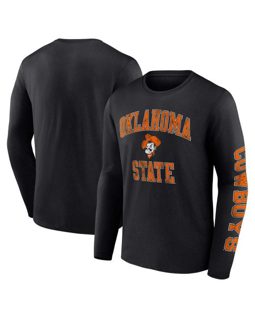 Fanatics Oklahoma State Cowboys Distressed Arch Over Logo Long Sleeve T-shirt