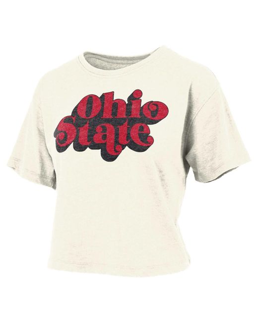 Pressbox Distressed Ohio State Buckeyes Vintage-Like Easy T-shirt