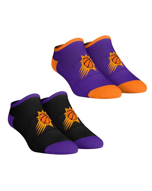Rock 'em Rock Em Socks Phoenix Suns Core Team 2-Pack Low Cut Ankle Sock Set Purple