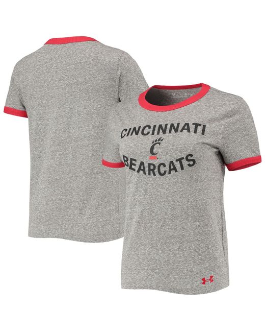 Under Armour Cincinnati Bearcats Siro Slub Tri-Blend Ringer T-shirt