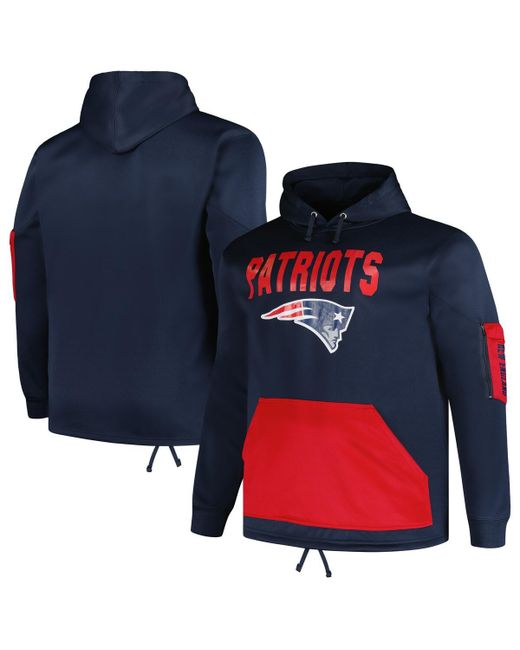 Fanatics New England Patriots Big and Tall Pullover Hoodie