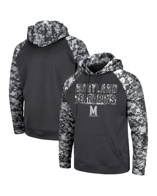 Colosseum Maryland Terrapins Oht Military-Inspired Appreciation Digital Camo Pullover Hoodie