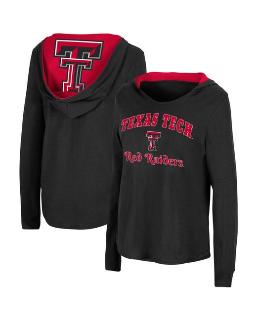Colosseum Texas Tech Red Raiders Catalina Hoodie Long Sleeve T-Shirt